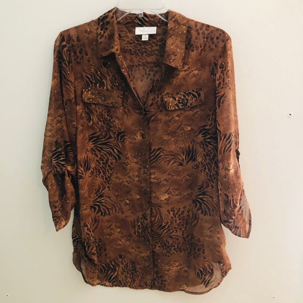 Medium Dressbarn Collared Shirt